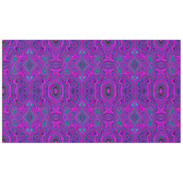 Trippy Retro Magenta und Schwarz Abstraktes Muster Tischdecke
