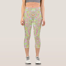 Trippy Retro Pink und Lime Green Abstraktes Muster