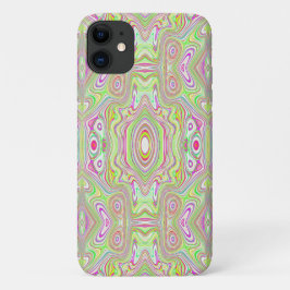 Trippy Retro Pink und Lime Green Abstraktes Muster Case-Mate iPhone Hülle