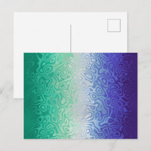 Trippy Ripply Funky Boho MLM Männer die Männer lie Postkarte
