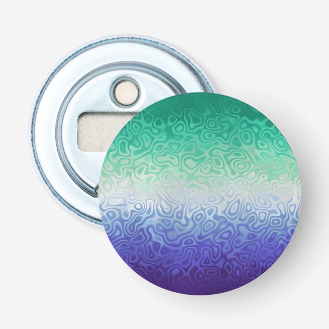 Trippy Ripply Funky Boho MLM Men Love Men Pride Flaschenöffner (Vorderseite)
