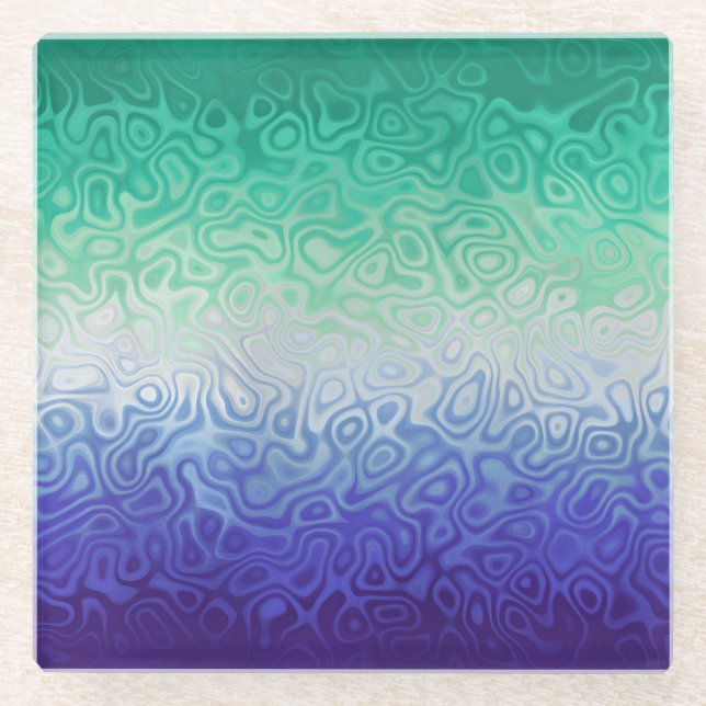 Trippy Ripply Funky Boho MLM Men Love Men Pride Glasuntersetzer (Vorderseite)