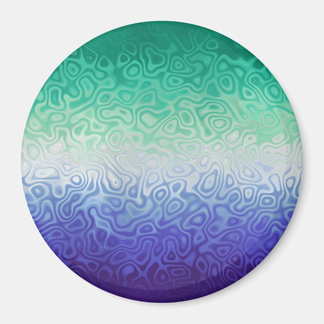 Trippy Ripply Funky Boho MLM Men Love Men Pride Magnet (Vorne)