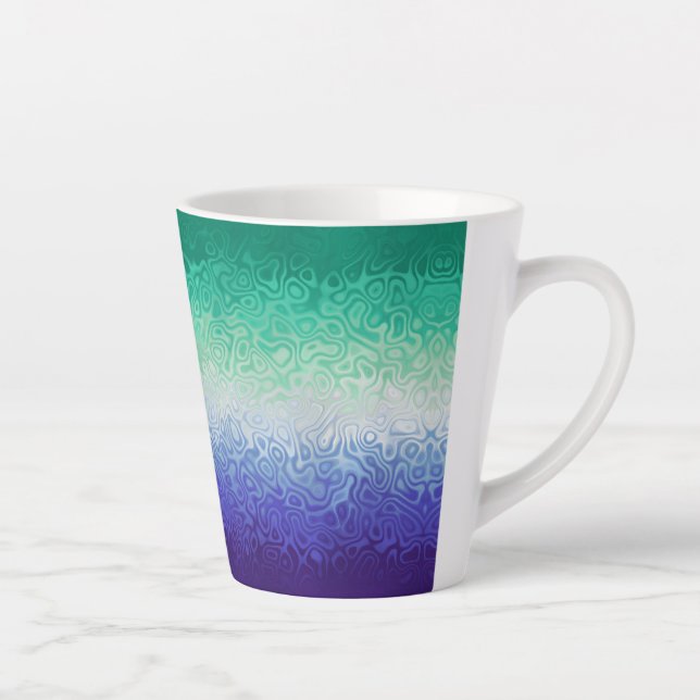 Trippy Ripply Funky Boho MLM Men Love Men Pride Milchtasse (Rechts)