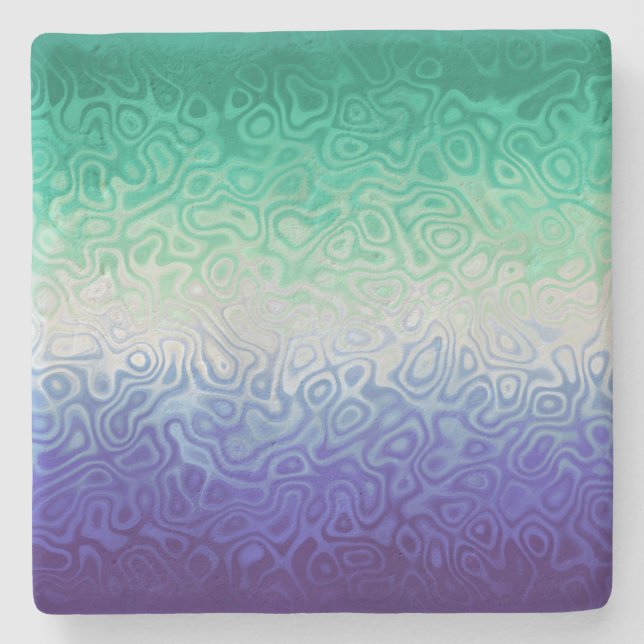 Trippy Ripply Funky Boho MLM Men Love Men Pride Steinuntersetzer (Vorderseite)
