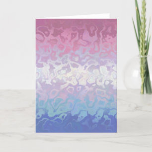 Trippy Ripply Groovy Eccentric Bigender Prilag Dankeskarte