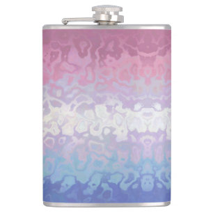 Trippy Ripply Groovy Exzentrische Bigender Pride F Flachmann