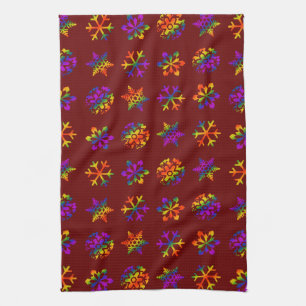 Trippy Snowflakes Handtuch