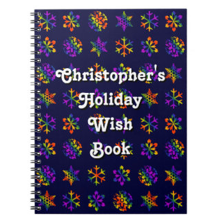 Trippy Snowflakes Notizblock
