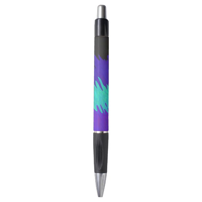 Trippy-Squiggg-Abstrakt-Alexigender-Pride-Flag Kugelschreiber (Vorderseite Vertikal)