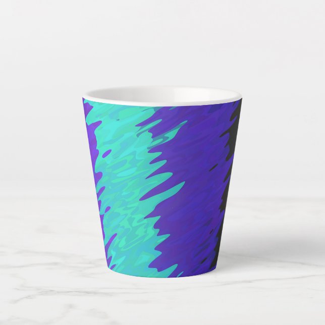 Trippy-Squiggg-Abstrakt-Alexigender-Pride-Flag Milchtasse (Vorderseite)