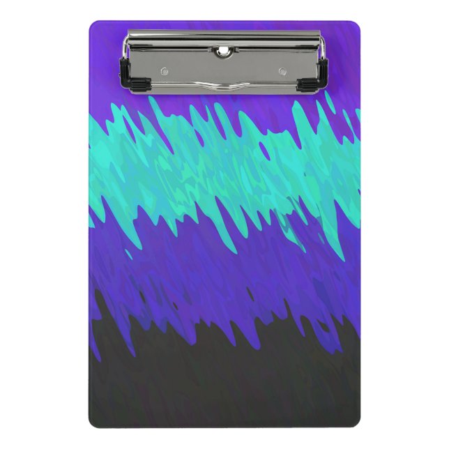 Trippy-Squiggg-Abstrakt-Alexigender-Pride-Flag Mini Klemmbrett (Vorderseite)