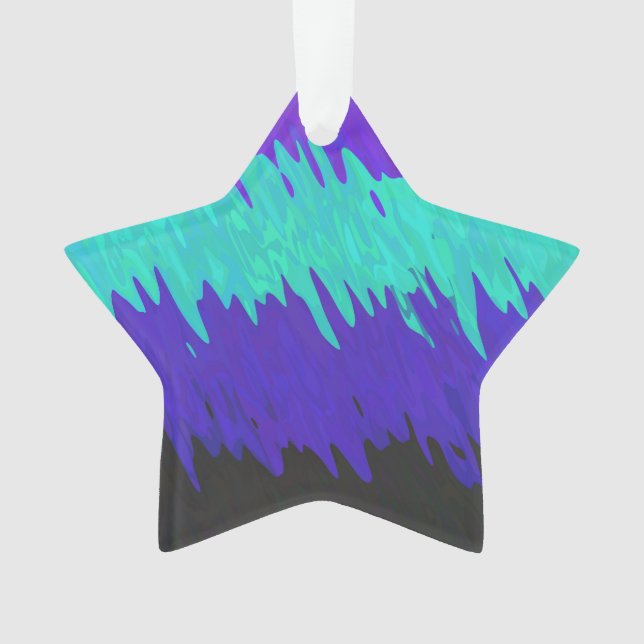 Trippy-Squiggg-Abstrakt-Alexigender-Pride-Flag Ornament (Vorderseite)