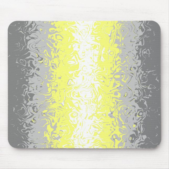 Trippy Squiggg Abstrakt Demigender Pride Flag Mousepad (Vorne)