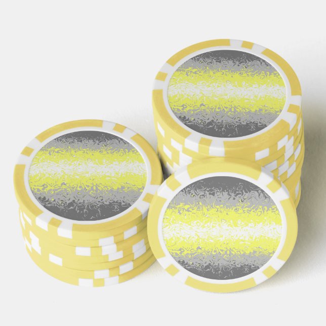 Trippy Squiggg Abstrakt Demigender Pride Flag Pokerchips (Stapel)