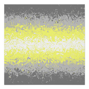 Trippy Squiggg Abstrakt Demigender Pride Flag Poster