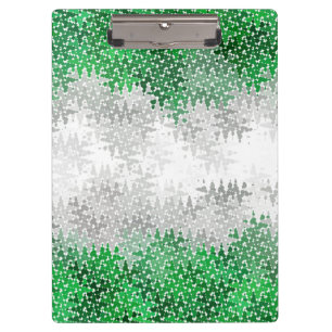Trippy Squiggg Abstrakt Grayromantic Pride Flag Klemmbrett