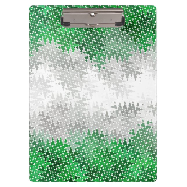 Trippy Squiggg Abstrakt Grayromantic Pride Flag Klemmbrett (Vorderseite)