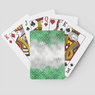 Trippy Squiggg Abstrakt Grayromantic Pride Flag Spielkarten