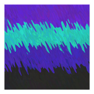 Trippy Squiggly Abstract Alexigender Stolzflagge Poster