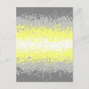 Trippy Squiggly Abstract Demigender-Stolzflagge Postkarte