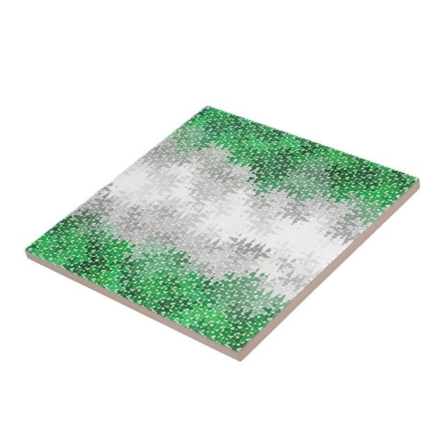 Trippy Squiggly Abstract Grauromantische Pride-Fla Fliese (Seite)