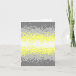 Trippy Squiggly Abstrakte Demigender-Stolzflagge Dankeskarte