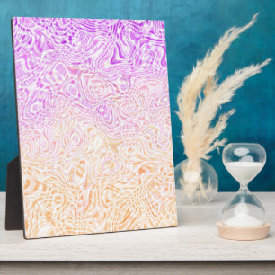 Trippy Squiggly Boho Abstrakt Trixic Prix Flag Fotoplatte
