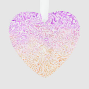 Trippy Squiggly Boho Abstrakt Trixic Prix Flag Ornament