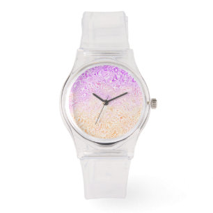 Trippy Squiggly Boho Abstrakte Trixic Pride Flagge Armbanduhr