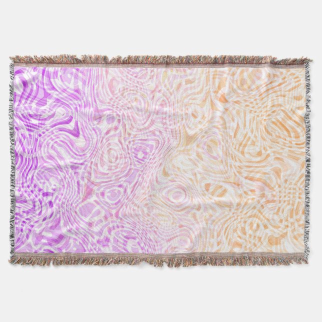 Trippy Squiggly Boho Abstrakte Trixic Pride Flagge Decke (Vorderseite)