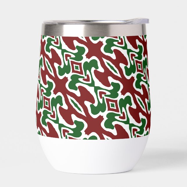 Trippy Squiggly Retro Mod Weihnachts Streifen Must (Links)