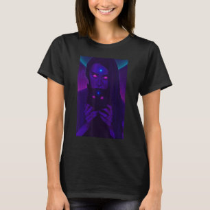 Trippy Surreal Cat Girl Acidwave ästhetische Surre T-Shirt