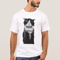 Trippy T-Shirts: Nicht sequitur Katzent-shirt