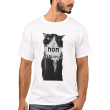 Trippy T-Shirts: Nicht sequitur Katzent-shirt