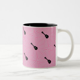 Trippy Ukulele Tasse Pink