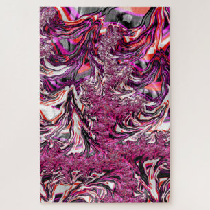 Trippy Vibrante psychedelische funkige Fraktal-Kun