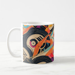 Trippy Vinyl Kaffeetasse