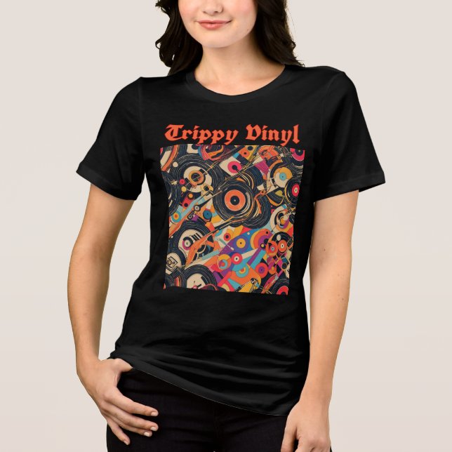 Trippy Vinyl Tri-Blend Shirt (Vorderseite)