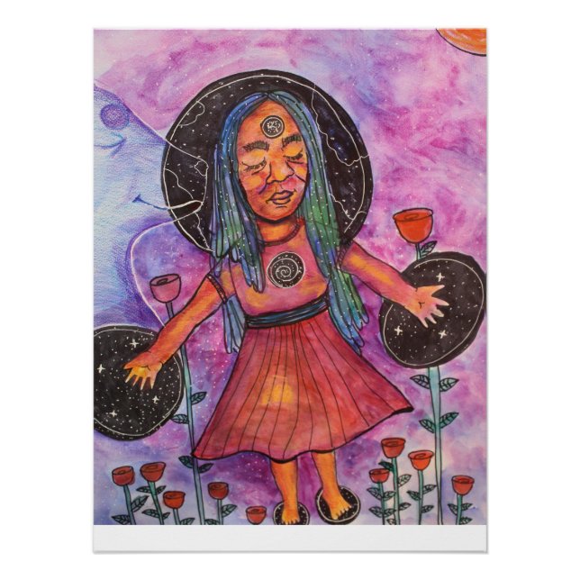  Trippy Whimsical Surreal Poster | Lukes word 2 (Devant)