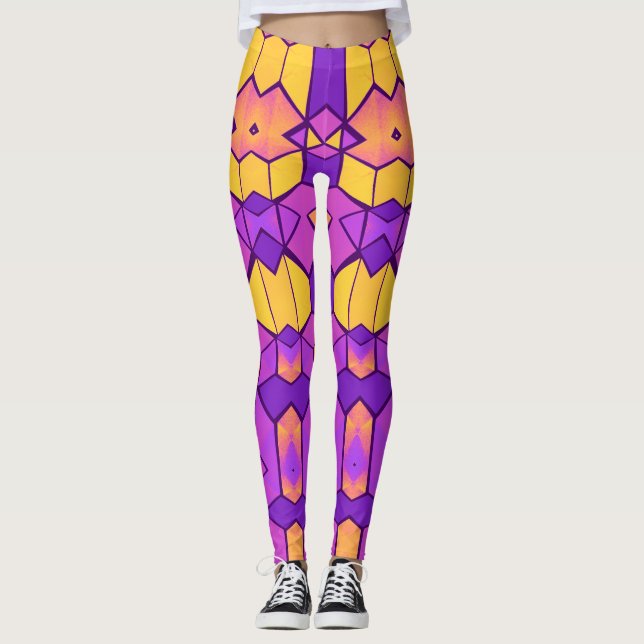 Trippy Yoga Legging Leggings (Vorderseite)