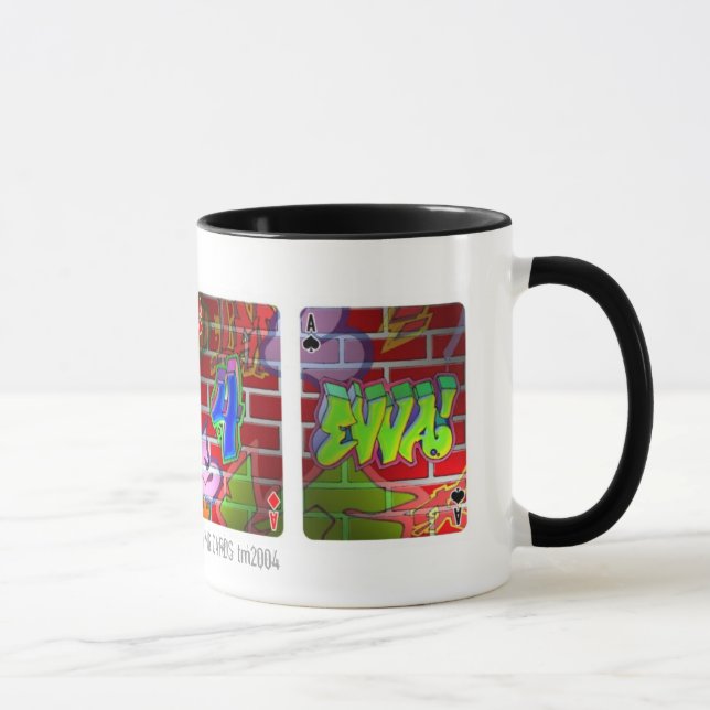 TripStops "4 ASSE" 11 Unze. Graffiti-Tassen Tasse (Rechts)