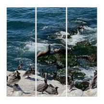 Triptych für Siegel und Vögel