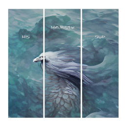 Triptych Seiner Majestät Abstrakte Art Triptychon