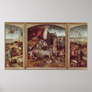 Triptychon der Temptation von St. Anthony Poster