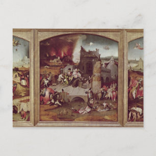 Triptychon der Temptation von St. Anthony Postkarte