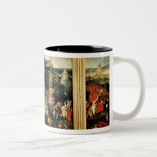 Triptychon: Die Versuchung von St Anthony Zweifarbige Tasse (Rechts)
