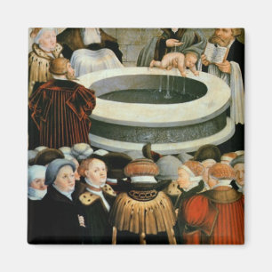 Triptychon, links Platte, Philipp Melanchthon Magnet