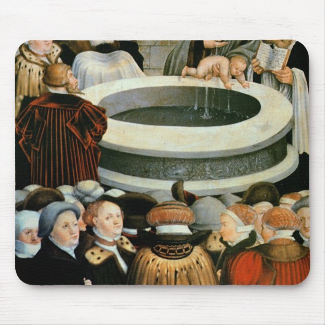 Triptychon, links Platte, Philipp Melanchthon Mousepad (Vorne)