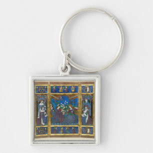 Triptychon von Louis XII und Anne de Bretagne Schlüsselanhänger